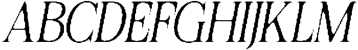 Felgiora Soft ExtraLight Condensed Italic otf (200) Font UPPERCASE