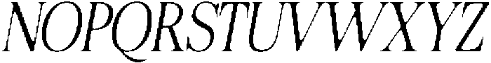 Felgiora Soft ExtraLight Condensed Italic otf (200) Font UPPERCASE