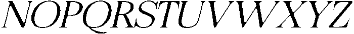 Felgiora Soft ExtraLight ExtraExpanded Italic otf (200) Font UPPERCASE