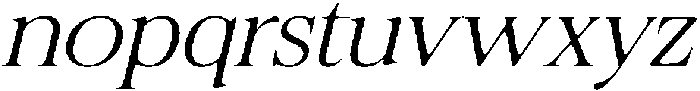 Felgiora Soft ExtraLight ExtraExpanded Italic otf (200) Font LOWERCASE