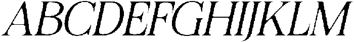 Felgiora Soft ExtraLight SemiExpanded Italic otf (200) Font UPPERCASE