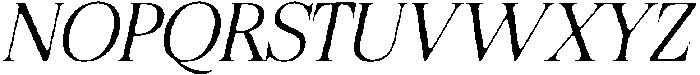 Felgiora Soft ExtraLight SemiExpanded Italic otf (200) Font UPPERCASE