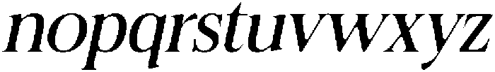 Felgiora Soft Italic otf (400) Font LOWERCASE