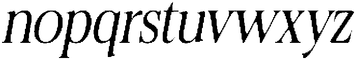 Felgiora Soft Light Condensed Italic otf (300) Font LOWERCASE