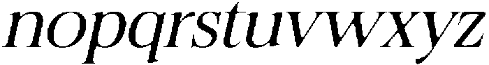 Felgiora Soft Light Expanded Italic otf (300) Font LOWERCASE
