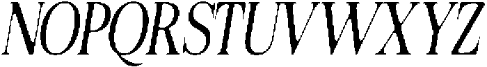 Felgiora Soft Light ExtraCondensed Italic otf (300) Font UPPERCASE