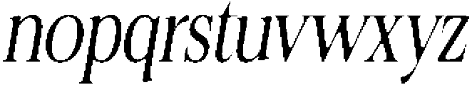 Felgiora Soft Light ExtraCondensed Italic otf (300) Font LOWERCASE
