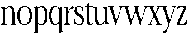 Felgiora Soft Light ExtraCondensed otf (300) Font LOWERCASE