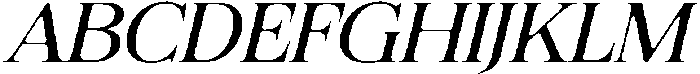 Felgiora Soft Light ExtraExpanded Italic otf (300) Font UPPERCASE