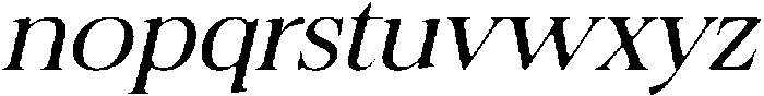 Felgiora Soft Light ExtraExpanded Italic otf (300) Font LOWERCASE