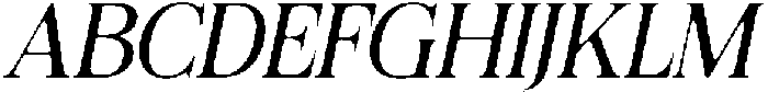 Felgiora Soft Light Italic otf (300) Font UPPERCASE