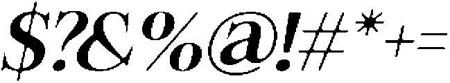 Felgiora Soft Medium Expanded Italic otf (500) Font OTHER CHARS