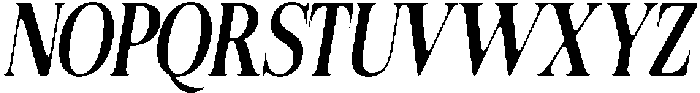 Felgiora Soft Medium ExtraCondensed Italic otf (500) Font UPPERCASE