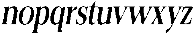 Felgiora Soft Medium ExtraCondensed Italic otf (500) Font LOWERCASE