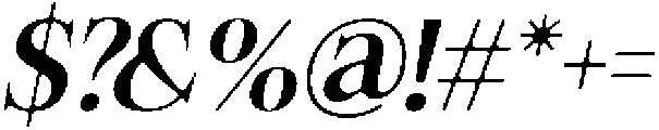 Felgiora Soft Medium Italic otf (500) Font OTHER CHARS