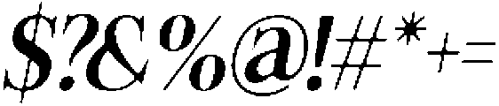 Felgiora Soft Medium SemiCondensed Italic otf (500) Font OTHER CHARS