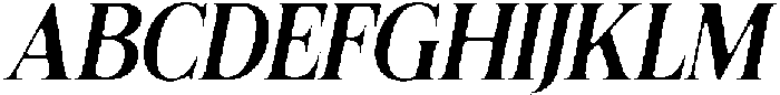 Felgiora Soft Medium SemiCondensed Italic otf (500) Font UPPERCASE