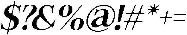 Felgiora Soft Medium SemiExpanded Italic otf (500) Font OTHER CHARS