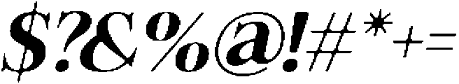 Felgiora Soft SemiBold Expanded Italic otf (600) Font OTHER CHARS