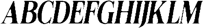 Felgiora Soft SemiBold ExtraCondensed Italic otf (600) Font UPPERCASE