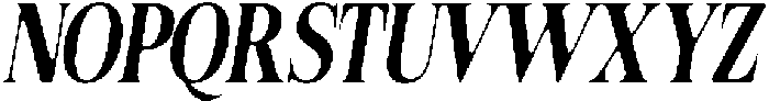 Felgiora Soft SemiBold ExtraCondensed Italic otf (600) Font UPPERCASE