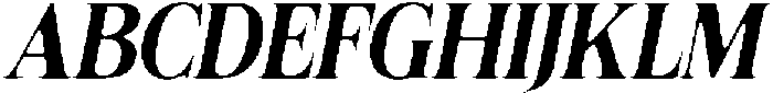 Felgiora Soft SemiBold SemiCondensed Italic otf (600) Font UPPERCASE
