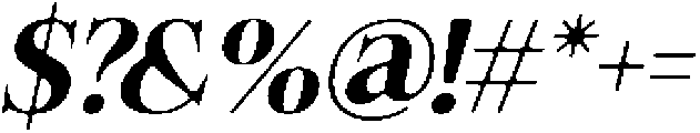 Felgiora Soft SemiBold SemiExpanded Italic otf (600) Font OTHER CHARS