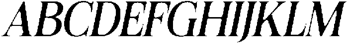 Felgiora Soft SemiCondensed Italic otf (400) Font UPPERCASE