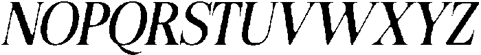 Felgiora Soft SemiCondensed Italic otf (400) Font UPPERCASE