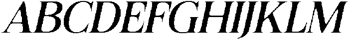 Felgiora Soft SemiExpanded Italic otf (400) Font UPPERCASE