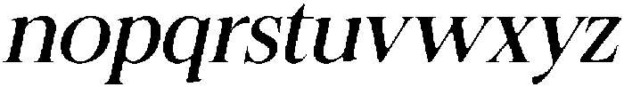 Felgiora Soft SemiExpanded Italic otf (400) Font LOWERCASE