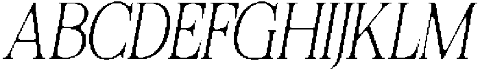Felgiora Soft Thin Condensed Italic otf (100) Font UPPERCASE
