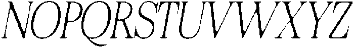 Felgiora Soft Thin Condensed Italic otf (100) Font UPPERCASE