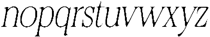 Felgiora Soft Thin Condensed Italic otf (100) Font LOWERCASE