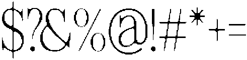 Felgiora Soft Thin Condensed otf (100) Font OTHER CHARS