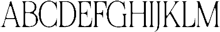 Felgiora Soft Thin Condensed otf (100) Font UPPERCASE
