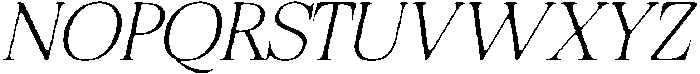 Felgiora Soft Thin Expanded Italic otf (100) Font UPPERCASE