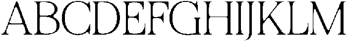 Felgiora Soft Thin Expanded otf (100) Font UPPERCASE