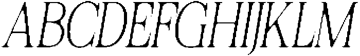Felgiora Soft Thin ExtraCondensed Italic otf (100) Font UPPERCASE