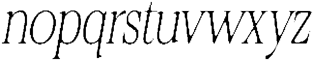 Felgiora Soft Thin ExtraCondensed Italic otf (100) Font LOWERCASE