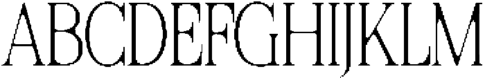 Felgiora Soft Thin ExtraCondensed otf (100) Font UPPERCASE