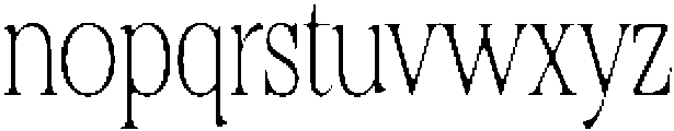 Felgiora Soft Thin ExtraCondensed otf (100) Font LOWERCASE