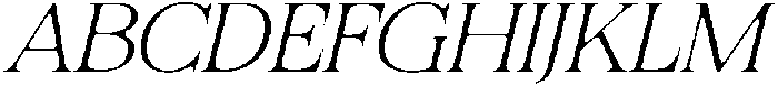 Felgiora Soft Thin ExtraExpanded Italic otf (100) Font UPPERCASE