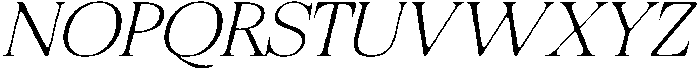 Felgiora Soft Thin ExtraExpanded Italic otf (100) Font UPPERCASE