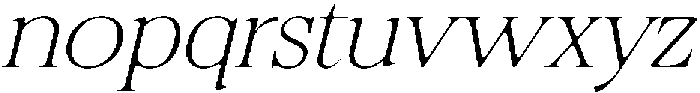 Felgiora Soft Thin ExtraExpanded Italic otf (100) Font LOWERCASE