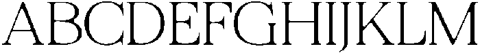 Felgiora Soft Thin ExtraExpanded otf (100) Font UPPERCASE