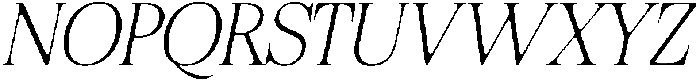 Felgiora Soft Thin Italic otf (100) Font UPPERCASE