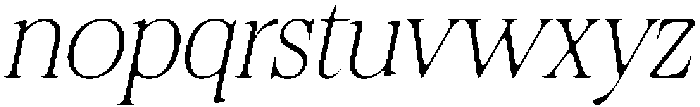 Felgiora Soft Thin Italic otf (100) Font LOWERCASE