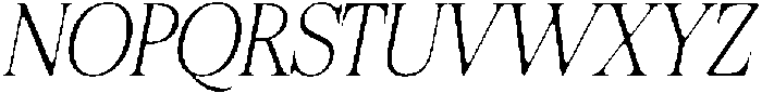 Felgiora Soft Thin SemiCondensed Italic otf (100) Font UPPERCASE