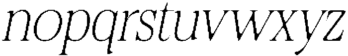Felgiora Soft Thin SemiCondensed Italic otf (100) Font LOWERCASE